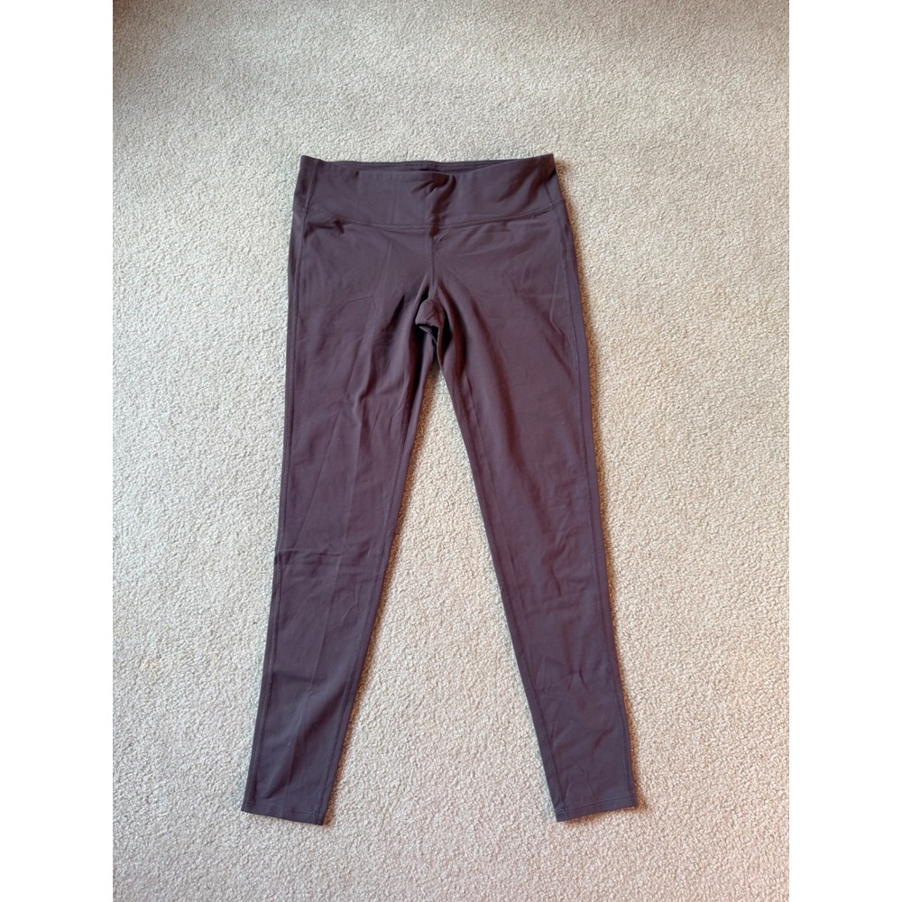 Athleta Women Muted Chocolate Brown Activewear Leggings Size Large Tall LT